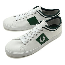 FRED PERRY UNDERSPIN TIPPED CUFF TWILL WHITE/WHITE B7106-200画像