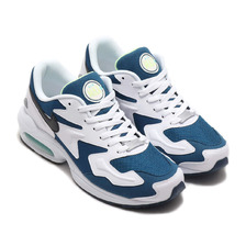 NIKE AIR MAX2 LIGHT VALERIAN BLUE/BLACK-WHITE-AURORA GREEN CI3703-400画像