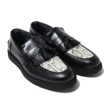 FRED PERRY GC_EMBOSSED TASSEL LOAFER BLACK B9279-220画像