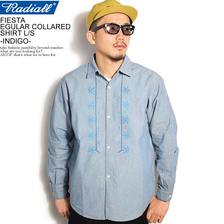 RADIALL FIESTA - REGULAR COLLARED SHIRT L/S -INDIGO- RAD-20SS-SH015画像