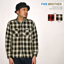 FIVE BROTHER 152000 ライトフランネルワークシャツ画像