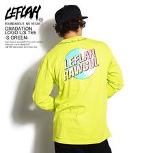 LEFLAH GRADATION LOGO L/S TEE -S.GREEN- LEFLS02-2001SSG画像