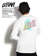 LEFLAH GRADATION LOGO L/S TEE -WHITE- LEFLS02-2001SSW画像