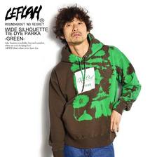 LEFLAH IDE SILHOUETTE TIE DYE PARKA -GREEN- LEFPK11-2001SSG画像