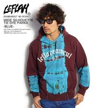 LEFLAH WIDE SILHOUETTE TIE DYE PARKA -BLUE- LEFPK11-2001SSB画像