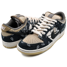 NIKE SB DUNK LOW PREMIUM QS TRAVIS SCOTT black/blk-parachute beige CT5053-001画像