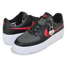 NIKE WMNS AF1 SAGE LOW V-DAY black/university red CU4759-001画像