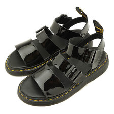Dr.Martens GRYPHON STRAP SANDAL Black Patent Lamper 25515001画像