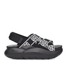 UGG Australia LA Cloud Sandal BLACK / LOGO 1110090-BCKL画像