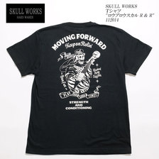 SKULL WORKS Tシャツ "ロウブロウスカル R&R" 112014画像