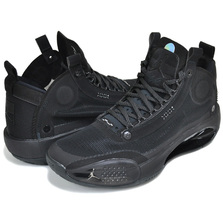 NIKE AIR JORDAN XXXIV BLACK CAT black/black-dk smoke grey AR3240-003画像