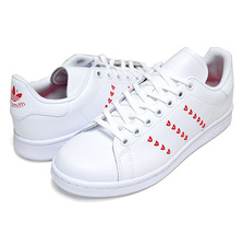 adidas STAN SMITH J V-DAY FTWWHT/FTWWHT/LUSRED EG6495画像
