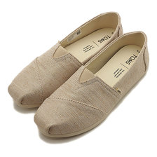 TOMS W Classic ALPARGATA Natural Metallic Woven 10014487画像