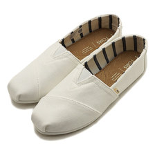 TOMS W Classic ALPARGATA Optic White Heritage Canvas 10013874画像