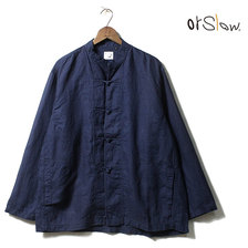 orslow KUNG FU JACKET INDIGO LINEN 03-6013-01画像