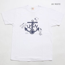 Buzz Rickson's &times; PEANUTS S/S T-SHIRT "USN" BR78421画像
