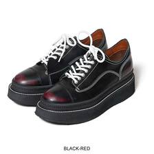 glamb Advan double sole shoes Black-Red GB0220-AC06画像