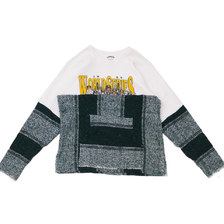 AWESOME BOY &times; Ichiryu made Remake Mexican Sweat Top WHITE GREEN画像