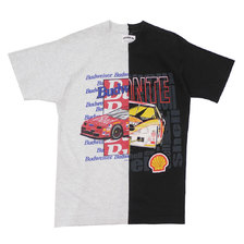 AWESOME BOY &times; Ichiryu made BUDWEISER &times; SHELL Remake Tee GREY BLACK画像