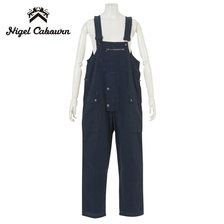 Nigel Cabourn LYBRO NAVAL DUNGAREE HERRINGBONE blacknavy画像