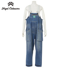 Nigel Cabourn LYBRO NAVAL DUNGAREE KUROKI DENIM heavy wash画像