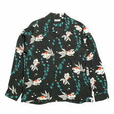 SUN SURF L/S RAYON HAWAIIAN SHIRT &ldquo;GOLD FISH WITH LUCK&rdquo; SS28304画像