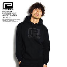 reversal BIG MARK LIGHTWEIGHT SWEAT PARKA -BLACK- RVBS039B画像
