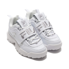 FILA Disruptor II Applique Womens WHITE/SILVER/WHITE F0498-0103画像