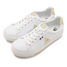 le coq sportif TELUNA BOUND COURT WHITE/GOLD QL1PJC21WG画像