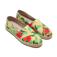 TOMS ALPARGATA ROPE Yellow Hibiscus Floral/Rope 10015059画像