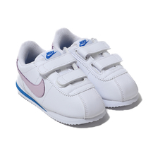 NIKE CORTEZ BASIC SL (TDV) WHITE/ICED LILAC-SOAR-METALLIC SILVER 904769-108画像