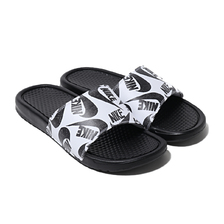 NIKE WMNS BENASSI JDI PRINT BLACK/BLACK-WHITE 618919-031画像