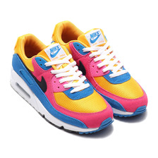 NIKE AIR MAX 90 UNIVERSITY GOLD/BLACK-BATTLE BLUE-WHITE CJ0612-700画像