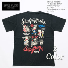 SKULL WORKS &times; BETTY BOOP コラボレーション Tシャツ "ベティーオールスター" BTY-72画像