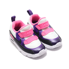 NIKE AIR MAX TINY 90 (TD) WHITE/BLACK-EGGPLANT-LOTUS PINK 881924-106画像