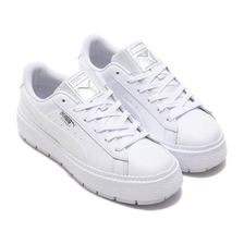 PUMA Basket Platform Trace Lite Wn's PUMA WHITE 373696-01画像