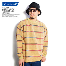 RADIALL SKUNK - C.N. T-SHIRT L/S -ORANGE- RAD-20SS-CUT003画像