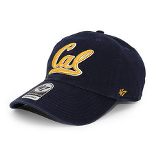 '47 Brand CALIFORNIA GOLDEN BEARS CLEAN UP STRAPBACK CAP NAVY C-RGW61GWS-NYB画像