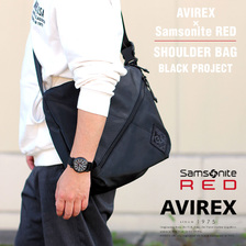 AVIREX &times; Samsonite Red SHOULDER BAG BLACK PROJECT 111920102画像