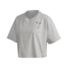 adidas LRG LOGO TEE MIDIUM GRAY HEATHER/TRUE PINK FS7241画像