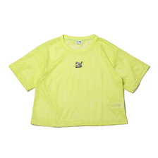 PUMA Classics Mesh Tee SUNNY LIME 598616-31画像