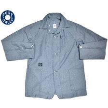 POST OVERALLS 2131 SB40R SOUTHERN CHAMBRAY indigo画像