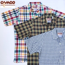 CAMCO MADRAS OPEN S/S オープンカラー シャツ画像