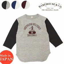 WAREHOUSE Lot 4800 7分袖ベースボールT SOUTHERN GUILFORD画像