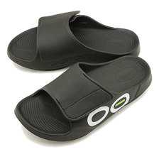 OOFOS OOahh Sport Flex Black/White 5020041-20画像