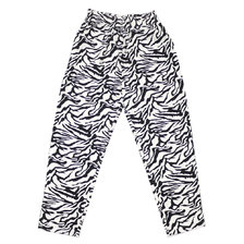 COOKMAN Chef Pants Zebra WHITE画像