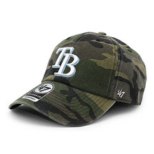 '47 Brand TAMPA BAY RAYS CLEAN UP STRAPBACK CAP CAMO B-CARGW30GWS-CM画像