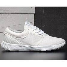 SUPRA HAMMER RUN S55042 / WHT White microfibre and checkered mesh.White sole.画像
