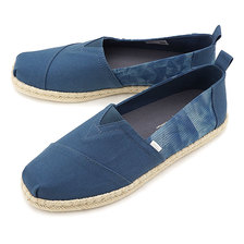 TOMS M ALPARGATA ROPE Majolica Blue Canvas/Tie Dye Ripstop 10014982画像