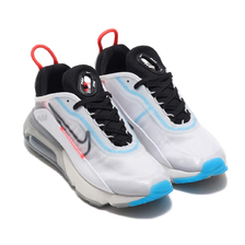 NIKE W AIR MAX 2090 WHITE/BLACK-PURE PLATINUM-BRIGHT CRIMSON CT7698-100画像